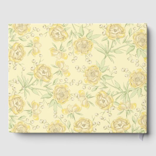 Yellow Rose Wedding Gästebuch (Rückseite)