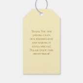 Yellow Rose Wedding Geschenkanhänger (Rückseite)