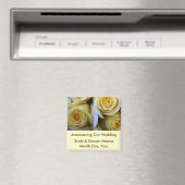 Yellow Rose Wedding Save the Date Magnet (In Situ (Geschirrspüler))