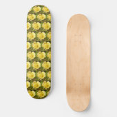 Yellow Rosenknospe Skateboard (Vorderseite)