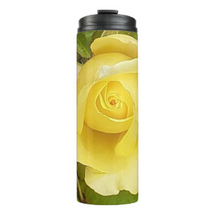 Yellow Rosenknospe Thermal Tumbler Thermosbecher