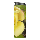 Yellow Rosenknospe Thermal Tumbler Thermosbecher (Nach rechts gedreht)