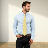 Yellow Roses and leaves pattern Krawatte