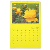 Yellow Roses Calendar (Type-B) Kalender (Feb 2027)