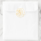 Yellow Roses Design Runder Aufkleber (Tasche)