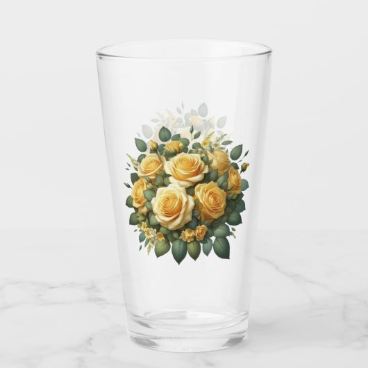 Yellow Roses Drinkware Tumbler (Rückseite)
