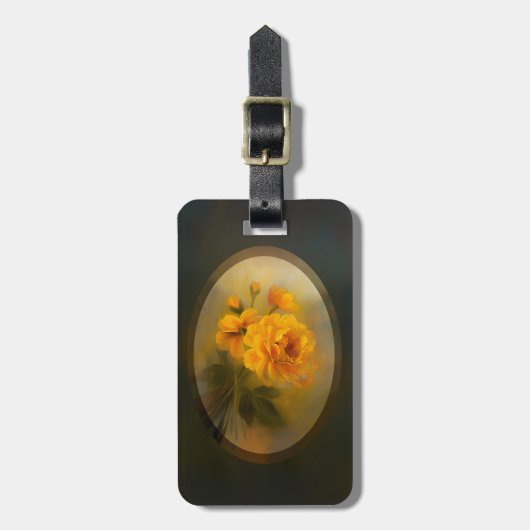 Yellow Roses Gepäckanhänger (Vorderseite vertikal)