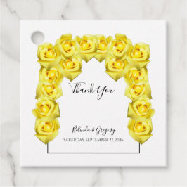 Yellow Roses Hochzeitsgeschenk Geschenkanhänger