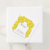 Yellow Roses Hochzeitsgeschenk Geschenkanhänger (Beispiel)