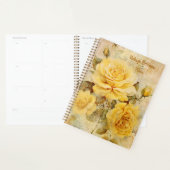 Yellow Roses Junk Journal Style Illustration Planer (Anzeige)