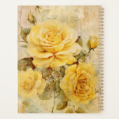Yellow Roses Junk Journal Style Illustration Planer (Rückseite)
