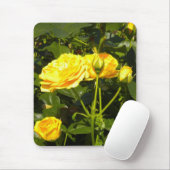 Yellow Roses Mouse Pad Mousepad (Mit Mouse)