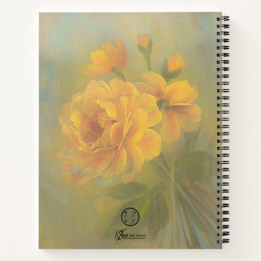 Yellow Roses Notizblock (Rückseite)