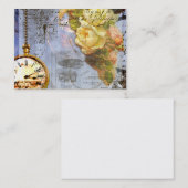 Yellow Roses Steampunk Visitenkarten Visitenkarte (Vorne/Hinten)