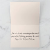 Yellow Roses Watercolor Garden Karte (Innenseite)