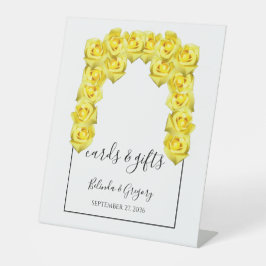 Yellow Roses Wedding Cards & Gifts Sockelschild