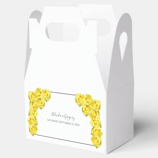Yellow Roses Wedding Geschenkschachtel (Geöffnet)