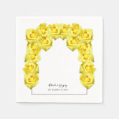 Yellow Roses Wedding Serviette (Vorderseite)