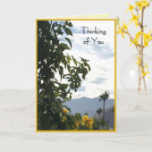 Yellow Roses Wüstenlandschaft - Denken Sie an Sie- Karte (Gelbe Blume)