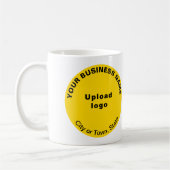 Yellow Round Business Brand on Tasse (Links)