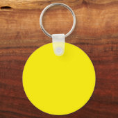 yellow round keychain schlüsselanhänger (Rückseite)