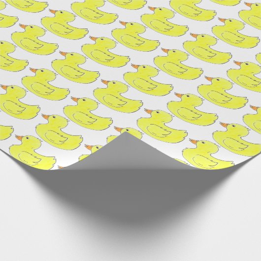 Yellow Rubber Duck Badewanne Toy Ducky Duckies Pri Geschenkpapier (Ecke)