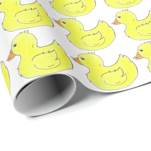 Yellow Rubber Duck Badewanne Toy Ducky Duckies Pri Geschenkpapier (Rolleneckpunkt)