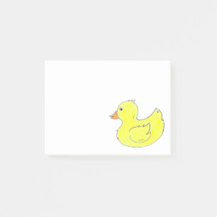 Yellow Rubber Duck Bath Bathtub Toy Ducky Duckie Post-it Klebezettel