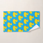 yellow rubber duck pattern  badhandtuch set (Handtuch)