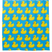 yellow rubber duck pattern duschvorhang (Vorderseite)