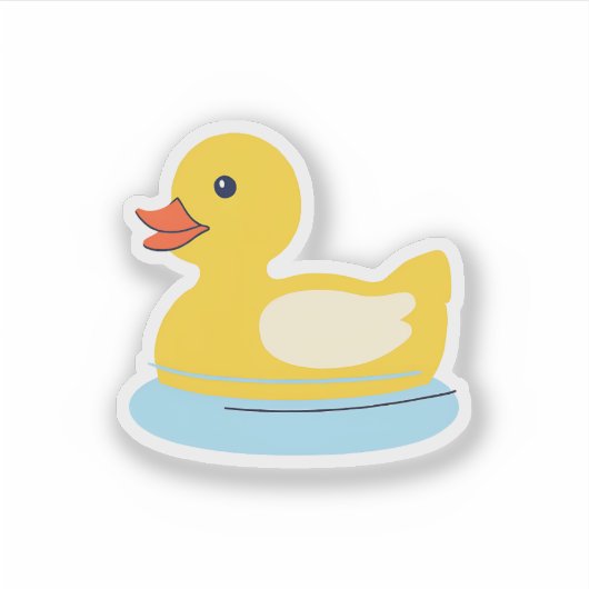 Yellow Rubber Ducky Aufkleber (Vorderseite)