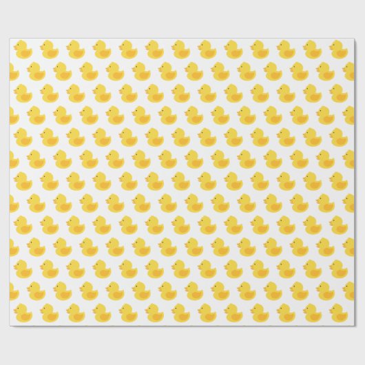 Yellow Rubber Ducky Geschenkpapier (Flach)