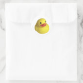 Yellow Rubber Ducky Runder Aufkleber (Tasche)