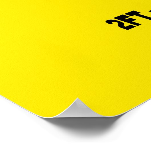 Yellow Ruler Growth Chart Poster (Ecke)