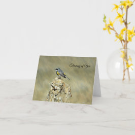 Yellow-Rumped Warbler - Denken Sie an Sie Karte