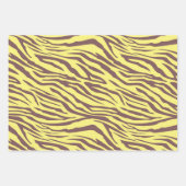 Yellow Safari Animal Leopard Cheetah Print Geschenkpapier Set (Vorderseite 2)