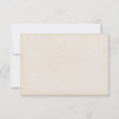 Yellow Sakura blüht RSVP Cards (Rückseite)