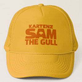 Yellow Sam the Gull Trucker Hat von Wighar Truckerkappe