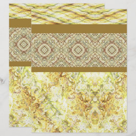 Yellow Sampler Scrapbook Paper 2-Sided Page
