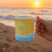 Yellow Sand And Ocean Kaffeetasse