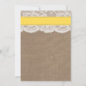 Yellow Sand Dollar Beach Engagement Party Einladung (Rückseite)