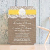 Yellow Sand Dollar Beach Hochzeitsdusche