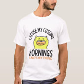 Yellow Sarcastic Funny Cat | Zazzle T-Shirt (Vorderseite)