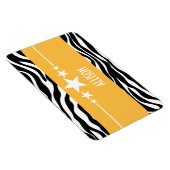Yellow Sassy Star Zebra Premium Magnet (Rechte Seite)