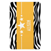 Yellow Sassy Star Zebra Premium Magnet (Vertikal)