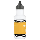 Yellow Sassy Star Zebra Trinkflasche (Links)