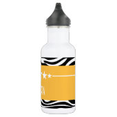 Yellow Sassy Star Zebra Trinkflasche (Rechts)