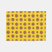 Yellow-Schokolade-Chip-Muster Fleecedecke (Vorderseite (Horizontal))