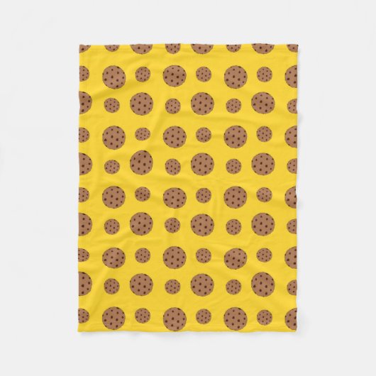 Yellow-Schokolade-Chip-Muster Fleecedecke (Vorderseite)