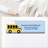 Yellow School Bus benutzerdefinierte Adressbezeich (Insitu)